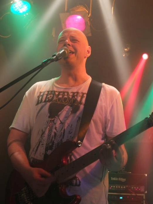 Chris at the Feathers